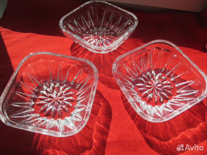 Салатники хрустальные