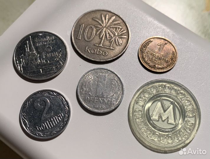 Монеты разных годов и стран 1 копейка 1976