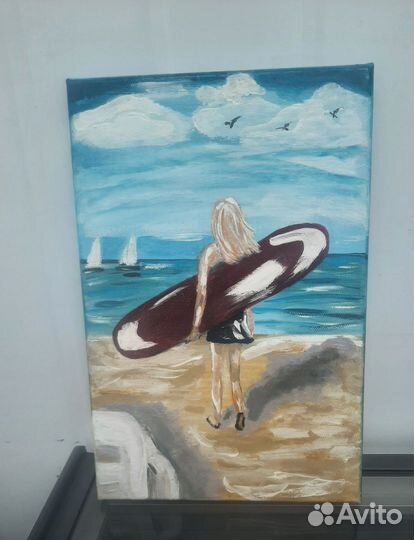 Картина. Холст на раме 30х20 см