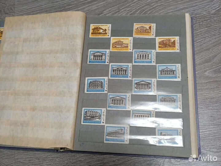 Альбом с наклейками для спичечных коробков