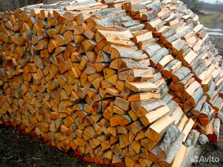 Дрова колотые сухие