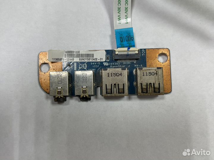 Доп. плата с USB + Audio ноутбука Toshiba L775