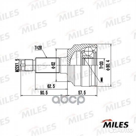 ШРУС наружный mazda 6 II/atenza 2.0-2.5 07-12 G