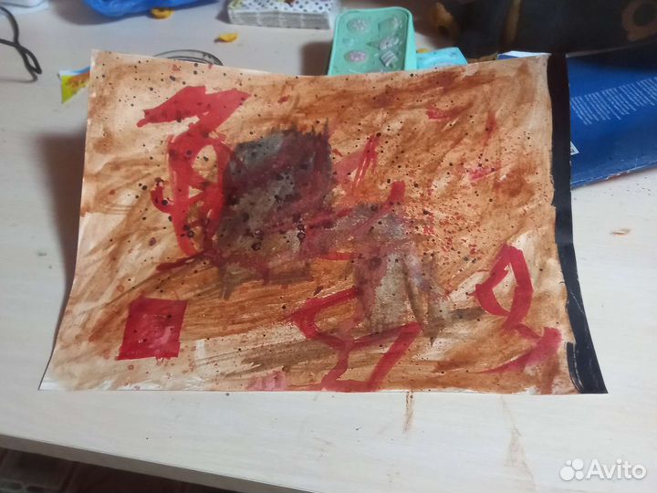 Картина художник Андреев Илья (кровавый след)