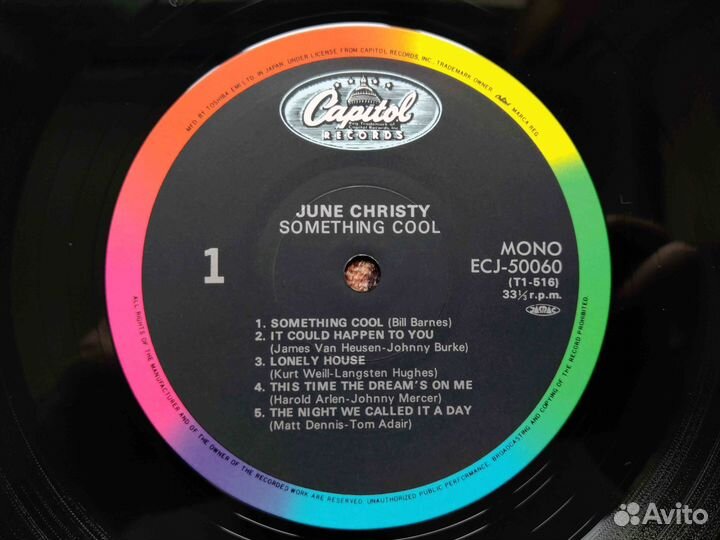 June Christy – Something Cool – вокал джаз винил