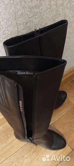 Сапоги осень весна женские 36 натуральная кожа