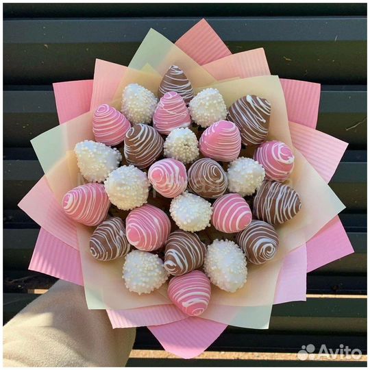 Букет из клубники в шоколаде