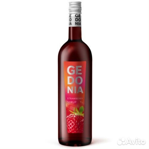 Сироп Клубника Гедония 1л Gedonia
