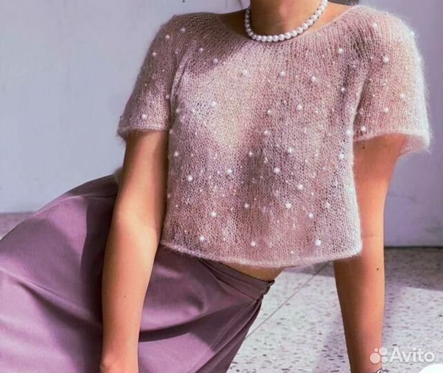 Свитер паутинка из кид мохера