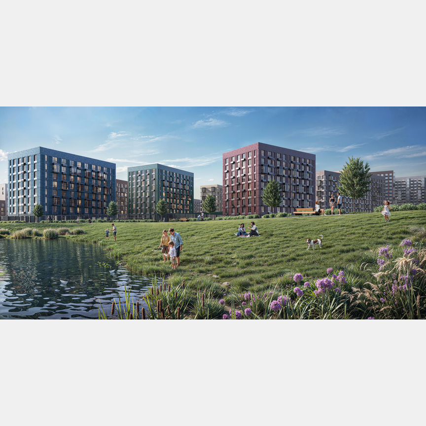 2-к. квартира, 54,1 м², 6/9 эт.