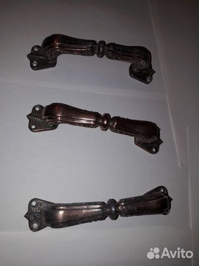 Ручки дверные латунные под бронзу