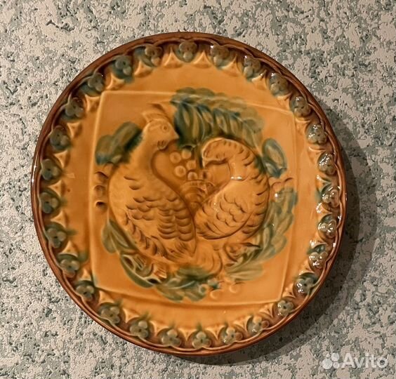 Настенная керамическая тарелка СССР