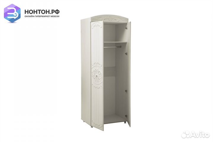 Шкаф 2-дверный Каролина вудлайн кремовый / сандал