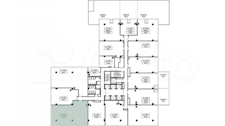 Продается помещение под офис площадью 219.9 кв.м