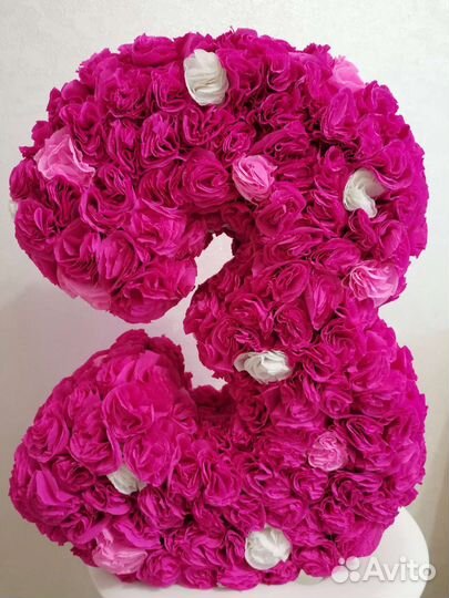 Гирлянда растяжка и цифра 3