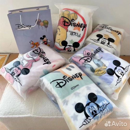 Детский плед Disney Mickey оригинал утолщенный