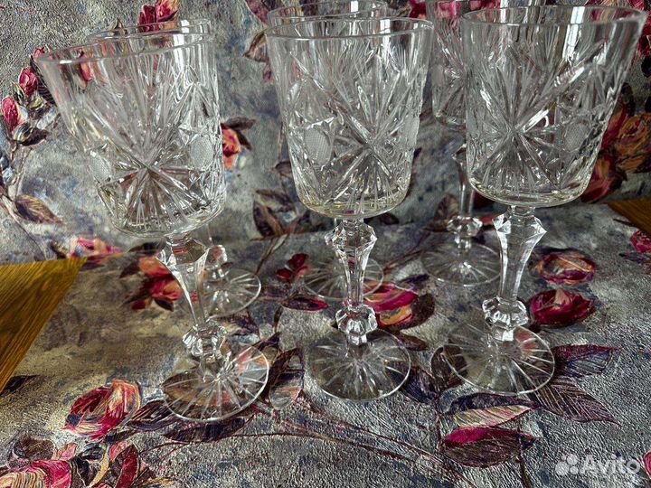 Фужеры хрустальные СССР