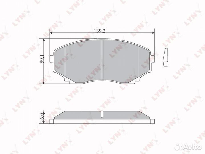 Колодки тормозные дисковые передние mazda MPV