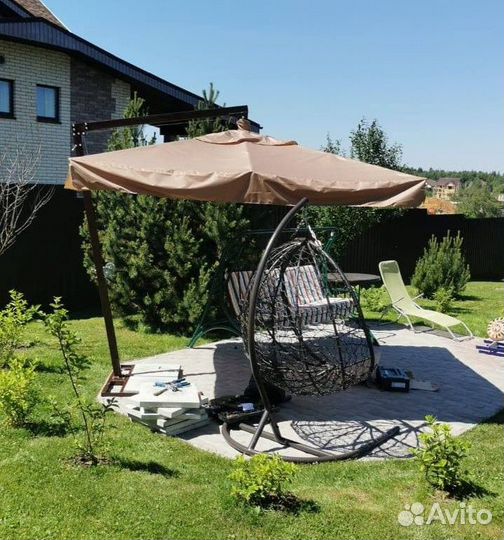 Зонт для сада и дачи. Боковой зонт. Уличный зонт