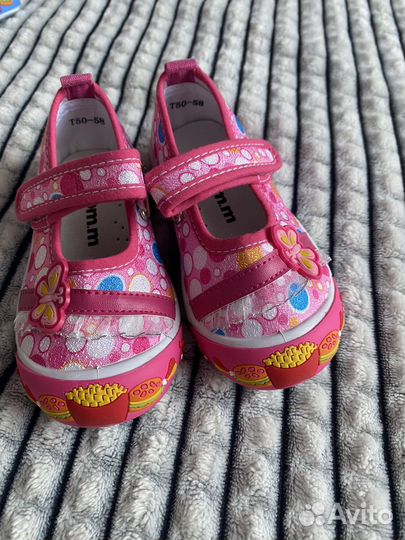 Сандали текстильные для девочки 22