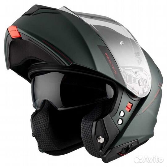 MT Helmets Genesis SV modular helmet Зеленый