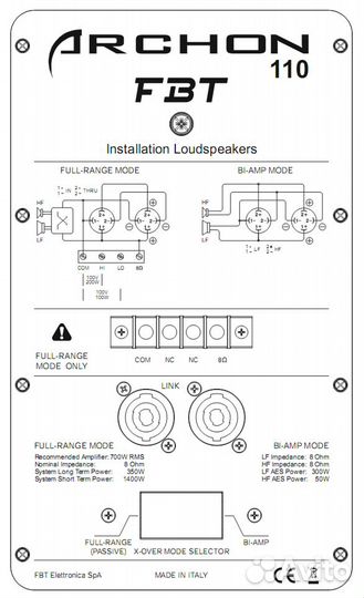 Акустическая система FBT Archon 110