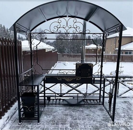 Мангал 3 мм с печью под казан