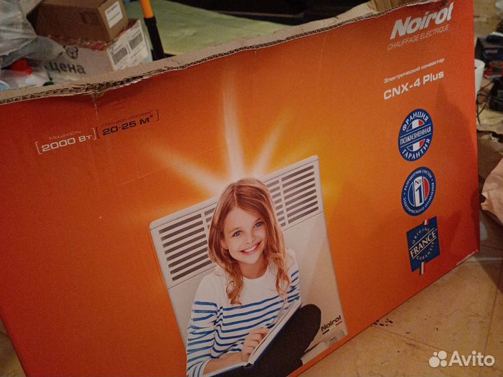 Коробка от обогревателя noirot cnx 2 и 1,5 w