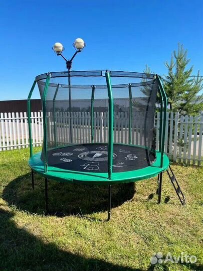 Батут с защитной сеткой Новый арт 4719
