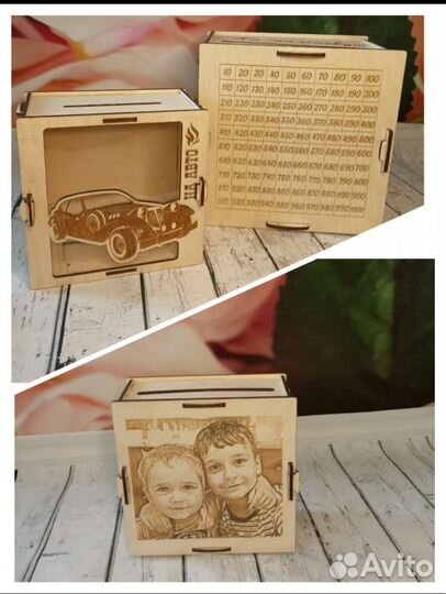 Копилка деревянная