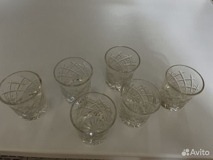Рюмки большие хрустальные СССР