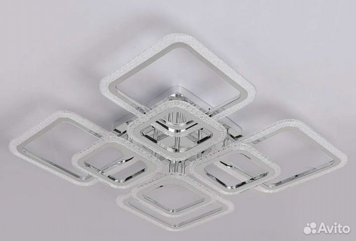 Люстра светодиодная хром