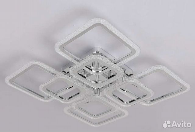 Люстра светодиодная хром