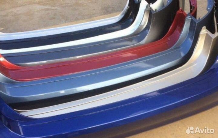 Бампер задний в цвет Kia Rio 3 рест 2015-2017