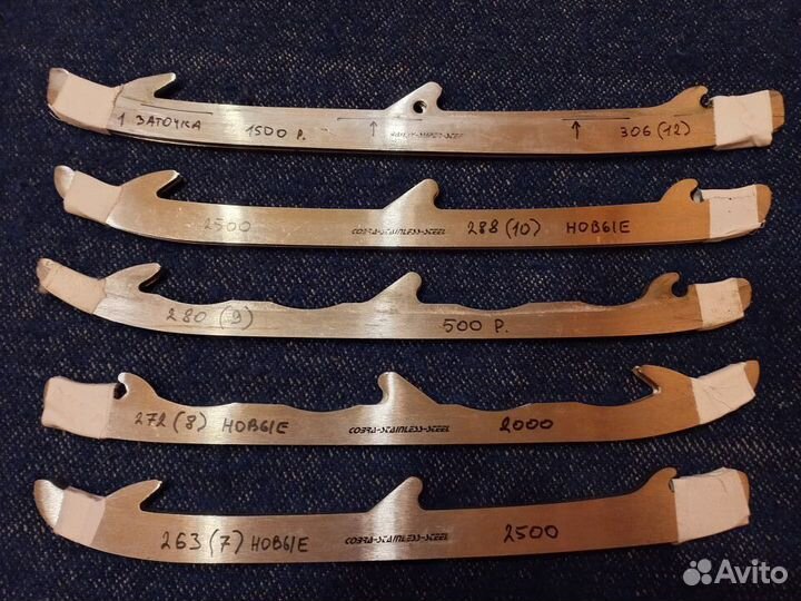 Лезвия для хоккейных коньков graf, ссм, Bauer