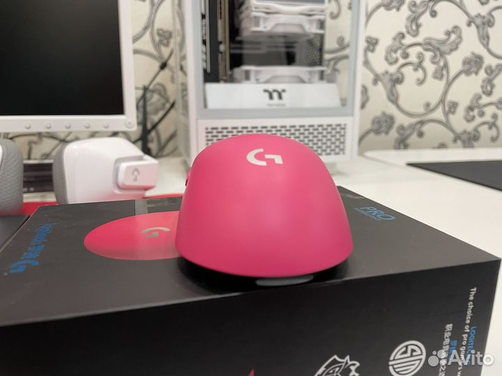 Logitech g pro x superlight pink + глайды