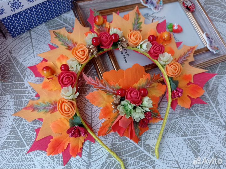 Ободки осенние листья