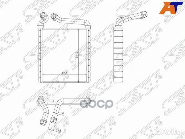 Радиатор отопителя салона skoda superb/yeti 08