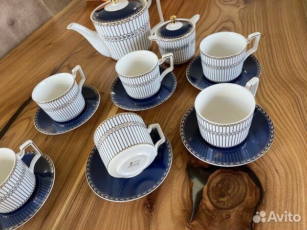 Сервиз чайный 22 предмета фарфор премиум