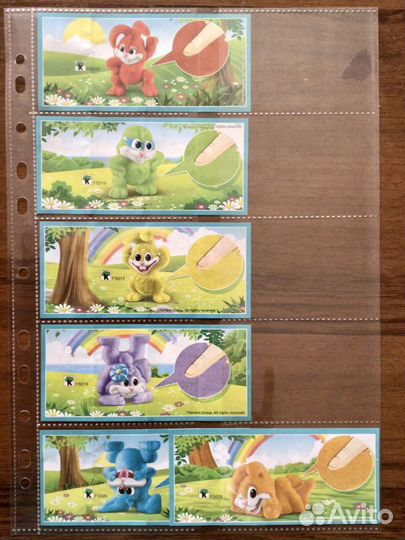 Киндер пасхальная серия 2016г. Бархатные зайцы