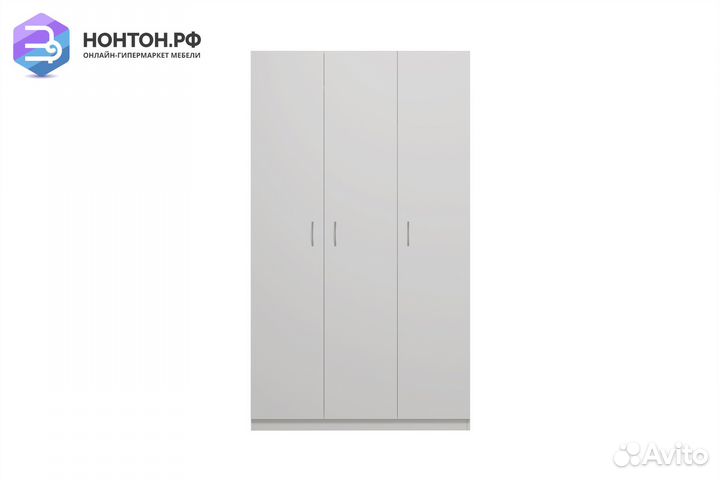 Шкаф трехстворчатый Пегас белый