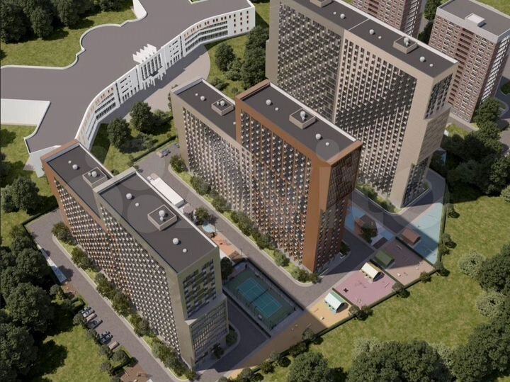 2-к. квартира, 53,4 м², 4/20 эт.