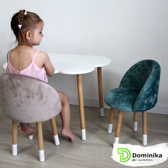 Стульчик детский мягкий + стол