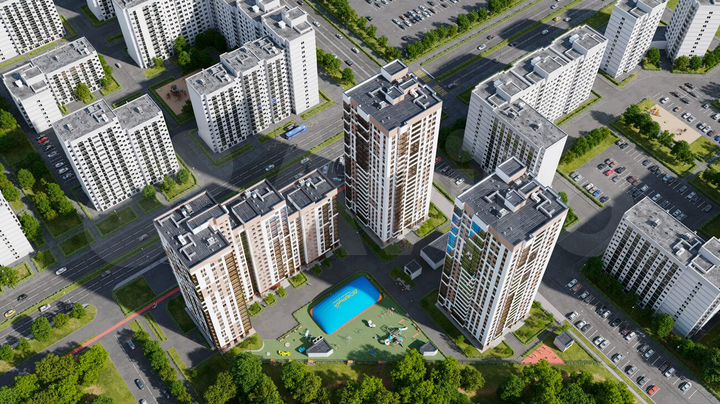 2-к. квартира, 62,8 м², 14/25 эт.