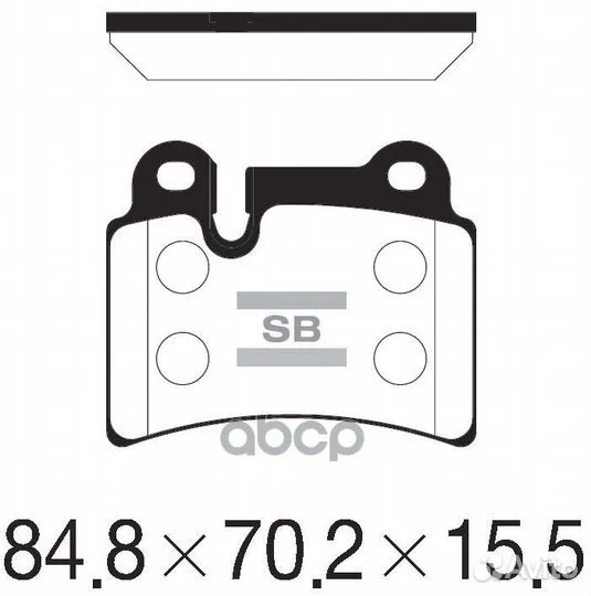 Колодки тормозные задние SP2232 Sangsin brake