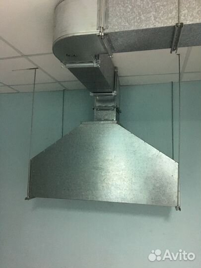 Промышленная система вентиляция для ресторана, сто