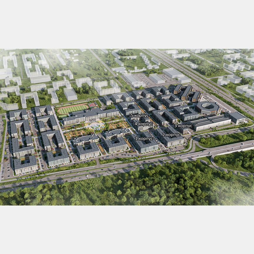 2-к. квартира, 52,1 м², 4/5 эт.
