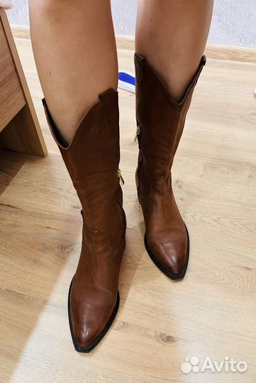 Казаки женские 38 натуральная кожа
