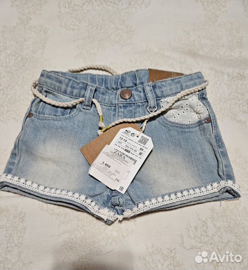 Шорты джинсовые zara