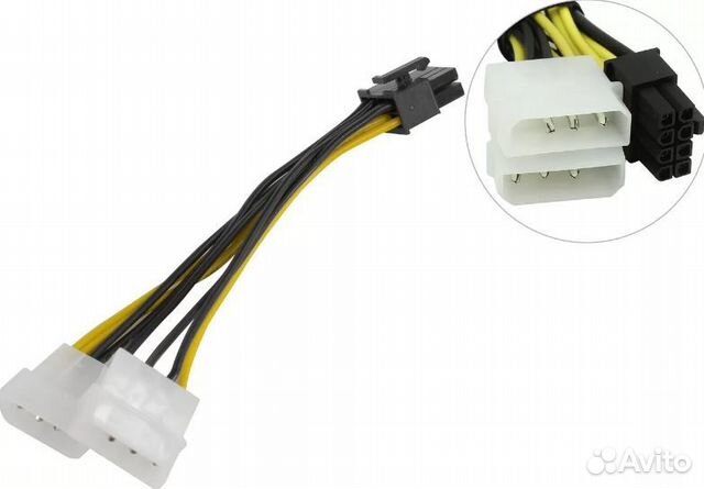 Переходник питания для видеокарт 2xMolex / 8pin